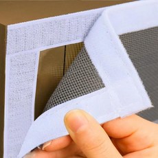 사용자 정의 크기 방지 창 화면 자체 접착 여름 곤충 문, 04 120cm, 15 White  80cm