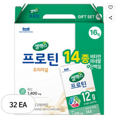 셀렉스 마시는 프로틴 음료 오리지널 선물세트, 190ml, 32개
