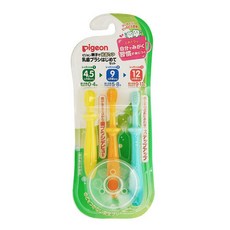 Pigeon 貝親 學習牙刷組 兒童牙刷 0-4個月 5-8個月 9-11個月, 1個