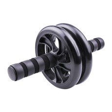 다기능 더블 휠 복근 휠 가정용 수복 플라스틱 휠 헬스 보조 기재, 검은색