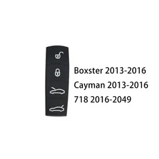 호환 자동차 쉘 버튼용 키링 키케이스 포르쉐 9ya 카이엔 971 Panamera 교체 고무 패드 플립 리모컨, 04 C
