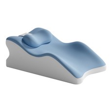 Youchen 역류방지 경사베개 속편한 베개 다기능 허리 등받이쿠션 자세교정 경추목베개 엎드려 베개 웨지필로우 쿠션 배개 성형 베개, 1개, 블루(베개포함)