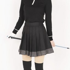 【MM Sports】女冬季雙色百褶高爾夫裙