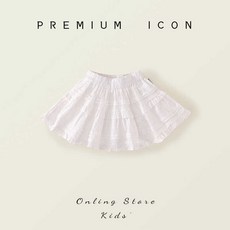 女童半身裙 白色百褶裙 夏季新款兒童韓版提花半身裙