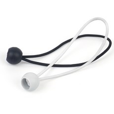 고탄력 방울고무줄 식물타이 전선정리끈 고정묶음밴드, 화이트, 1개
