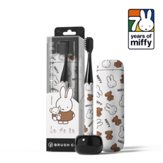 Miffy 미피 MIPOW BRUSH GO i4 울트라 슬림 음파 | 여행용 | 브러시 헤드 2개 포함 | 슬림하고 가벼운 전동칫솔, 1개, White, CI-900S-MIF-EB
