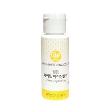 대풍BakeryShop 윌튼 아이상칼라 색소 화이트, 1개, 59ml