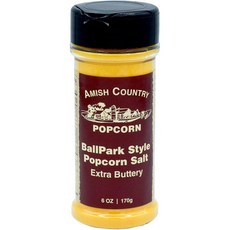 Amish Country 아미쉬 컨츄리 Ballpark 버터솔트 팝콘 솔트, 2개, 170g