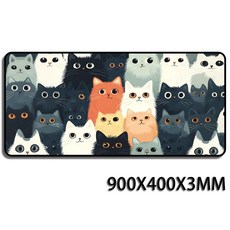 부드럽고 귀여운 고양이900X400X3MM, 1개, 스타일 5