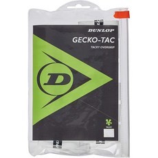 라켓 그립 교체 테니스 손잡이 소모품 던롭 스포츠 게코-택 테니스/스쿼시 오버그립 3팩 12팩 30팩 롤 60팩 욕조 - 프리미엄 품질의 오버그립으로 뛰어난 끈적임과 그립감을, White2 - 12-Pack