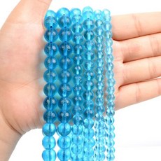 레드 Moldavite 구슬 빛나는 돌 도매 천연 구슬 쥬얼리 목걸이 팔찌 Accessorie 만들기위한 맞춤 Diy 매력, 28.H8630 - 6mm, 1개