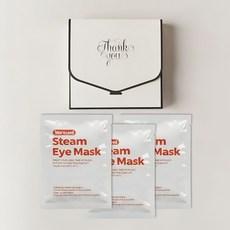 청년답례품 수면 온열안대 스팀아이마스크 일회용 눈찜질, 1세트, 3개입