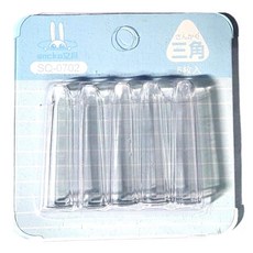 枕頭山 透明筆蓋筆套 鉛筆蓋 鉛筆延長蓋 學齡鉛筆 A-9 (5入), 學齡三角--加厚