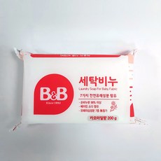 비앤비 아기세탁비누 유아의류용 카모마일향 200g x 1개 /아기세탁세제