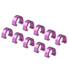 자전거 브레이크 케이블 C 클립 유압 호스 하우징 시프트 클램프 가이드 0pcs, 퍼플