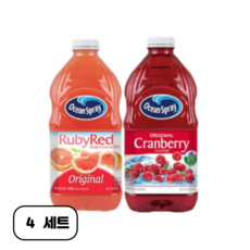 오션스프레이 1.89Lx2병(크랜베리1+루비레드자몽1), 4세트, 1.89L