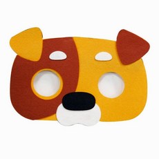 강아지 동물 펠트 가면 동화 연극 역할 놀이 교구, 본상품선택, 본상품선택