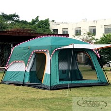 모나카러버 8인용 패밀리 거실형 텐트 그린 패밀리텐트