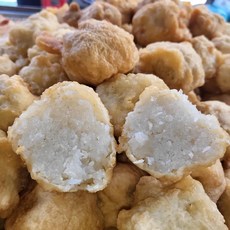 수제 못난이만두 1.12kg 20개 추억의 못난이 튀김 당일생산출고 청량리시장 만두떡볶이분식, 1세트