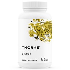 Thorne 維他命D-5000膠囊, 60顆, 1罐
