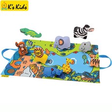 소근육발달 동물헝겊인형 놀이 가방 장난감 촉감책 1세 12개월아기