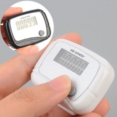 디지털 만보기 생활건강 건강측정용품 만보계, 1개, 화이트
