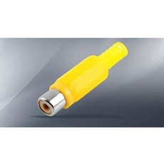 RCA(F)컨넥터 스테레오 젠더 케이블 제작용 노랑_ 202766EAA