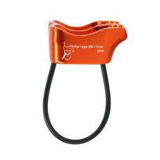 중재야외 ATC 하강기 야외 등산 확장 고공 구조용 급강하 보호용품 클라이밍 장비, 오렌지