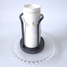 종이컵 꽂이 보관홀더 블랙, 본상품