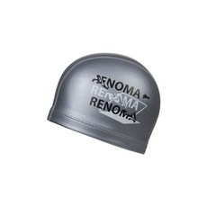 RENOMASWIM 용품 성인 웨이브 텍스트 PU 수모 실버 RO-RC2F003-SV, SV(실버), F, FREE