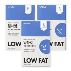 라이펫 반려동물 딜라잇 low fat 영양 간식 스틱, 210g, 소화기능/췌장/위개선, 3개