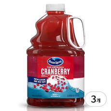 오션스프레이 크랜베리 주스, 3L, 3개