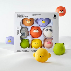 Babycare 動物觸覺抓握球, 動物撫觸手抓球, 1套