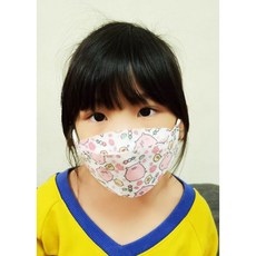 穎舖 台灣現貨免運 兒童口罩 兒童立體口罩 KF94 韓版 幼童口罩 kn94魚口 兒童3D立體口罩 四層熔噴布動物汽車, F94粉紅豬3-9歲(10片裝), 1個