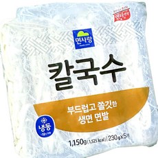 면사랑 칼국수 230g 5개 1.15K 8개 업소용 냉동 칼국수 면 간편식