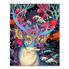 Adico DIY數字油畫 名畫繪製 40 x 50 cm PEE41, 傳說之鹿