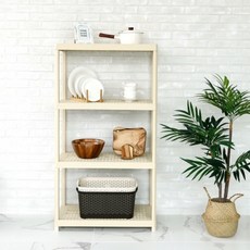 다용도 선반 사무실, 1개, 4단 아이보리