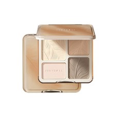 JUDYDOLL 橘朵羽光高光修容盤 #05，多功能彩妝盤，立體輪廓，自然光澤，持久不脫妝, 1個, 05 羽光盤