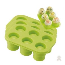 주먹밥틀 실리콘 양배추 모양 아기 유아 어린이 도시락 반찬 간식 소풍 나들이, 1개, 상세페이지 참조