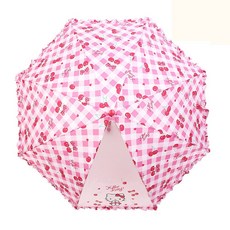 三麗鷗 Hello Kitty 櫻桃寶寶兒童傘長47CM全透明自動女孩雨傘