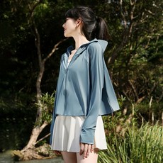 CP 冰絲防曬衣 女 UPF50 黑膠大帽簷 防護面罩遮臉 涼感散熱機車族