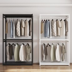 스타랙스 무볼트 선반 스탠드 행거, 블랙