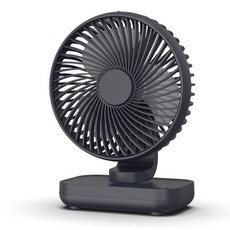 케이빌 탁상용 무선 미니 선풍기 4000mAh(최대 15시간사용), 블랙