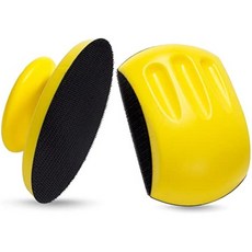 1pcs 5/6 인치 핸드 샌딩 블록 후크 및 루프 나무 라운드 마우스, 01 5inch mouse, 1개