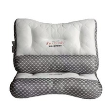 호밍사이 곁잠 수면 베개 메모리폼베개 푹신한 라텍스베개 베개 일자목 경추배게 마사지, 1개, 멜란지화이트