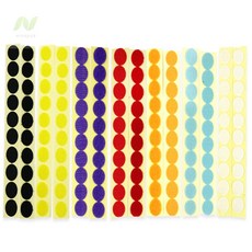 미나픽 원형 벨크로 테이프 2cm 리폼부자재패치, 주황