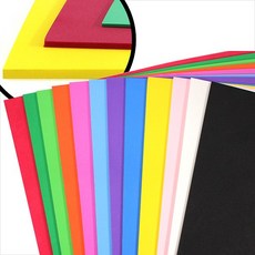 EVA 에바 스펀지 3mm 에바폼 칼라시트 스폰지 검정, 5개