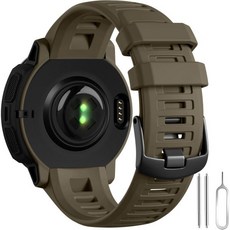 GEAK 호환 Garmin 인스팅트 시계 밴드 22mm 부드러운 실리콘 스트랩 스포츠 손목밴드 교체품 2 밴드인스팅트 e스포츠솔라타이드전술코요테탄, GEAK 코요테 탄