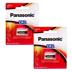 파나소닉 3V 카메라용 리튬 건전지 CR2, 1개입, 2개