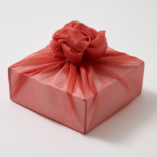 미담 크리스탈 보자기 선물 포장용 145x145cm, 10개, 오렌지